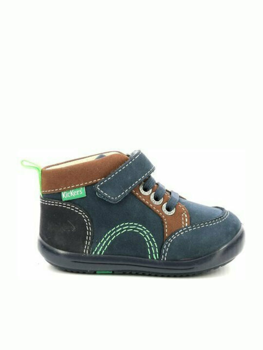Kids Sneakers with Scratch Navy Blue