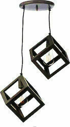 Stimeno Pendant Light Black Rail with Socket E27
