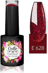 Gellie Semi-Permanent Nail Polish E 628 with Gl...