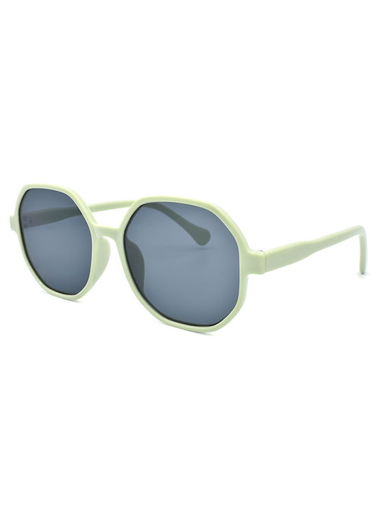 Awear Kiana Women's Sunglasses with Mint Plastic Frame and Blue Lens