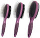 Rosewood Sided Brush Small for Misc Hair Lengths Double Sided for Coat Grooming Purple
