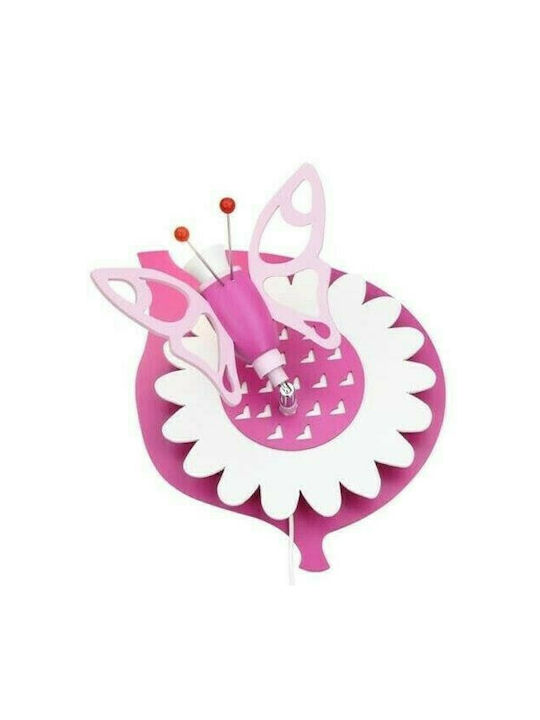 Elobra Kids Wall Light Butterfly Pink