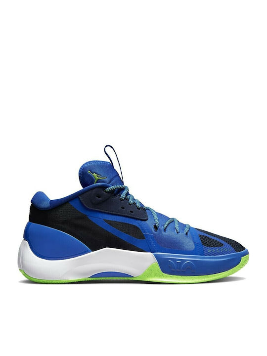 Jordan Zoom Separate Μπασκετικά Παπούτσια Midnight Navy / Electric Green / Racer Blue