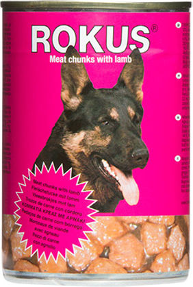 Rokus Wet Food Dogs in Cans with Lamb 410gr