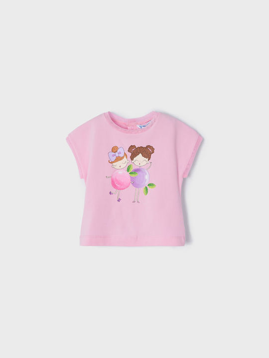 Mayoral Kids Blouse Short Sleeve Pink