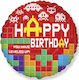 Luftballon Folie Rund Mehrfarbig 46cm