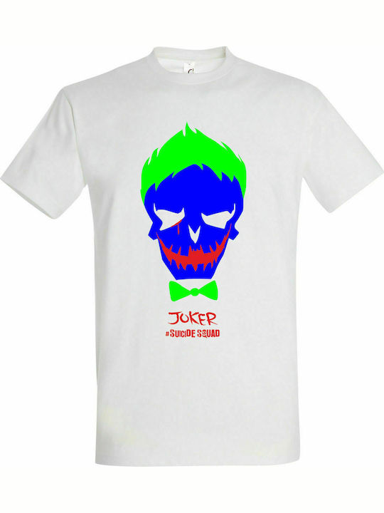 Unisex T-shirt " Joker , Suicide Squad ", Weiß