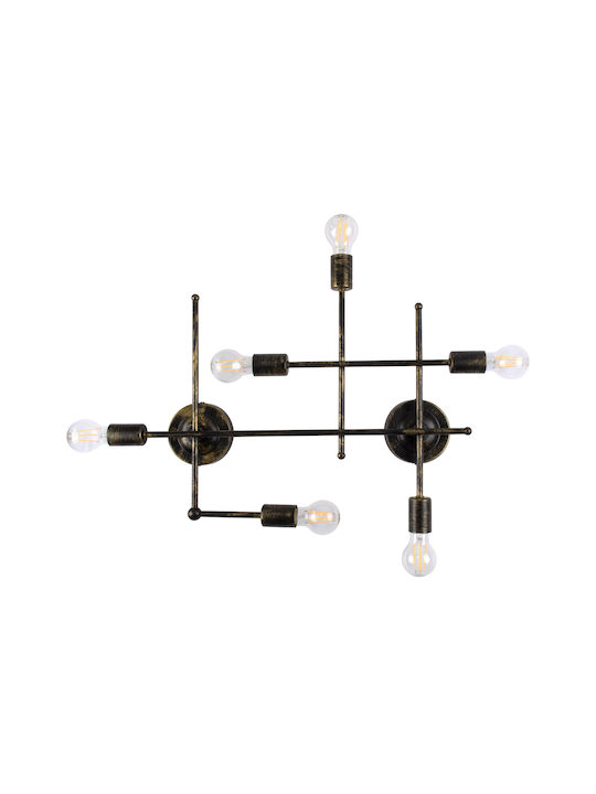 GloboStar Piping Vintage Wall Lamp with Socket ...