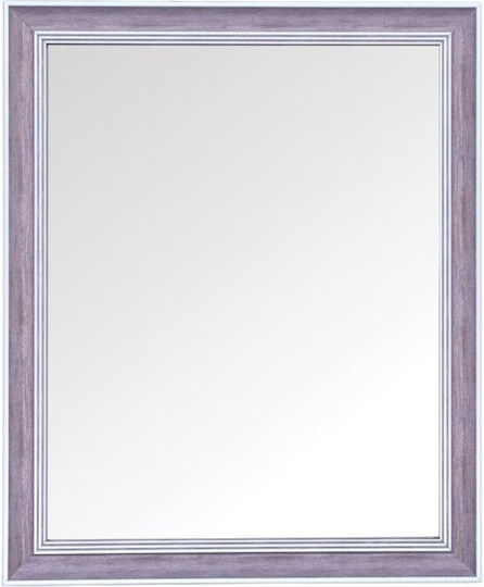 Fylliana 373-122-741 Καθρέπτης Ορθογώνιος Γκρι 60x50cm Fylliana 373-122-741 Καθρέπτης Ορθογώνιος Γκρι 60x50cm