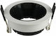 Optonica Round Metallic Frame for Spot GU10 White 7.9x7.9cm.