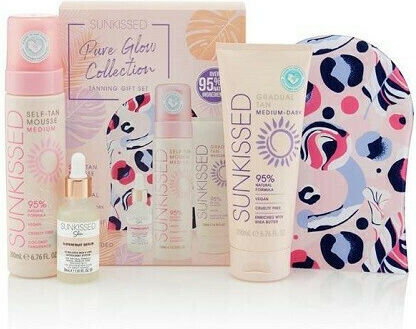 Sunkissed Pure Glow Collection Medium Tanning Set Îngrijire pentru Hidratare & Strălucire