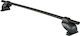 Cam Cam Car Roof Bars Metallic Logico 110cm for Alfa Romeo Alfa 159 5D Set with Roof Rack Legs Black