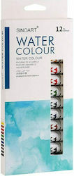 Skag SinoArt Tempera Colour Paint Tube 12ml Multicolour 12pcs