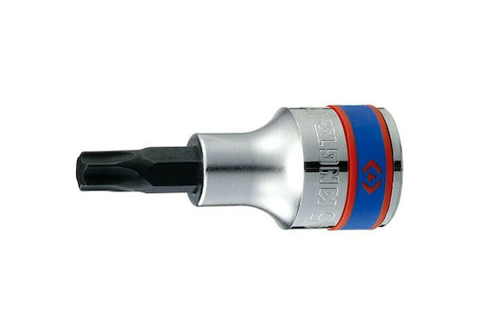 King Tony Bit-Stecknuss mit Torx-Bit und Antriebsvierkant 1/2'' Größe T45 1Stück