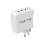 Canyon Φορτιστής Χωρίς Καλώδιο με 2 Θύρες USB-A και 2 Θύρες USB-C Λευκός (H-100 CND-CHA100W01)