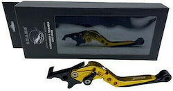 Shark Racing Manetă Frână Motocicletă Reglabilă pentru Yamaha CRYPTON-X135 Auriu 32201519 Shark Racing Manetă Frână Motocicletă Reglabilă pentru Yamaha CRYPTON-X135 Auriu 32201519
