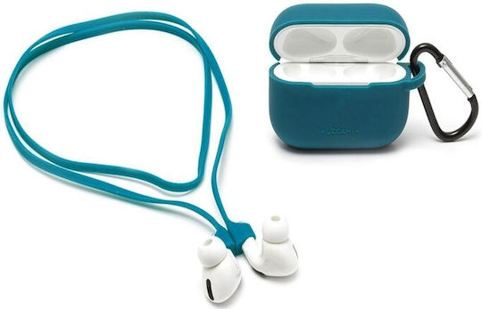 Legami Milano Air'n Go Silicone Case with Keychain Petrol for Apple AirPods Pro