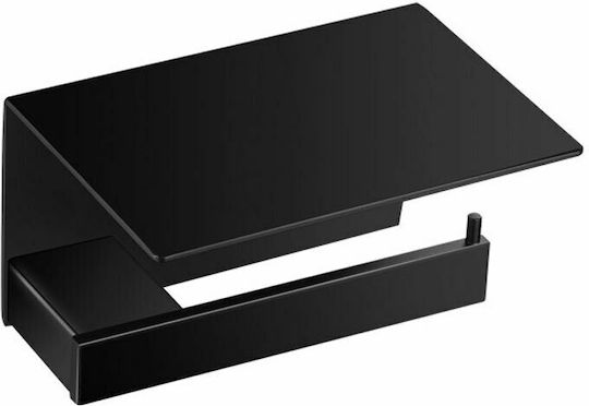 Sanco Agora Metallic Paper Holder Wall Mounted Black Mat