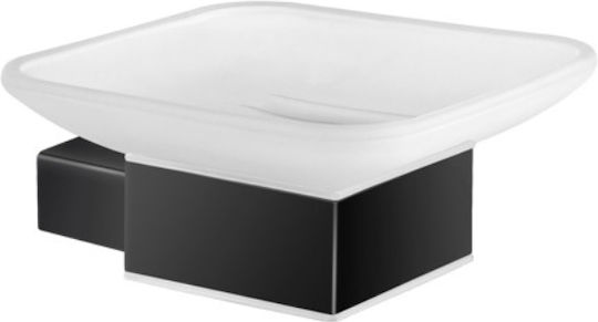 Sanco Agora Σαπουνοθήκη Επιτοίχια Μεταλλική Black Mat