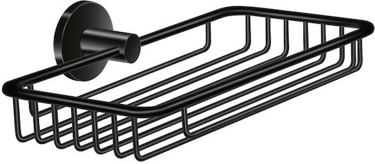 Sanco Twist Σπογγοθήκη Επιτοίχια Μεταλλική Black Mat