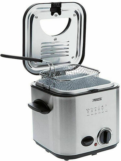 Princess 182611 Friteuză Ulei 1.2lt Argint