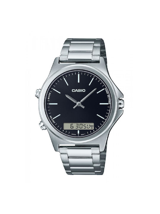 Casio Watch Battery with Silver Metal Bracelet