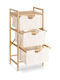 Navaris Καλάθι Απλύτων Bamboo 96x44x33cm Καφέ