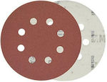 Morris Δίσκος Velcro Σετ Φύλλα Λείανσης Έκκεντρου Τριβείου K100 με 8 Τρύπες 125x125mm 25τμχ