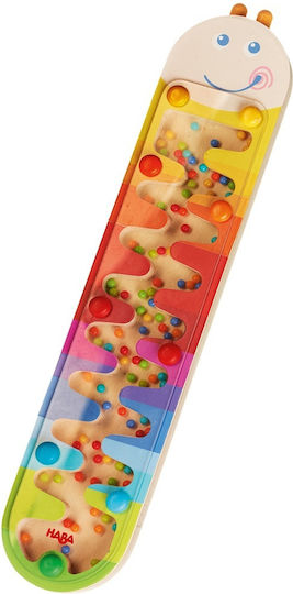Haba Instrument Muzical Rainmaker Wormy din Lemn cu Sunete pentru 24++ Luni