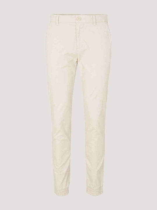 Tom Tailor Trousers Chino in Relaxed Fit Beige