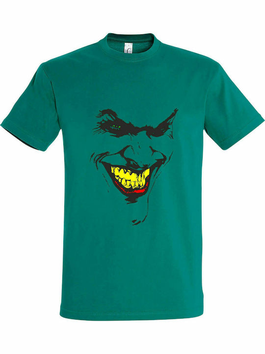Tricou Unisex " Am o față de Joker ", Smarald