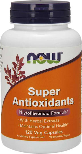 Now Foods Super Antioxidants Ειδικό Συμπλήρωμα Διατροφής 120 φυτικές κάψουλες