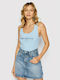 Pepe Jeans Dunia Αμάνικη Γυναικεία Μπλούζα Καλοκαιρινή Γαλάζια