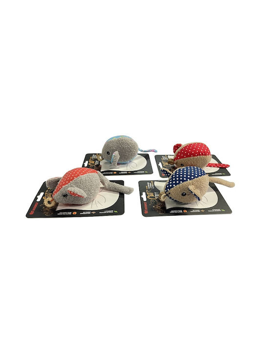 Pet Interest Funny Mouse Katzenspielzeug Maus mit Katzenminze Mit Silvervine & Feder 4 Stück 4Stück