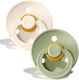 Bibs Colour Πιπίλες Καουτσούκ Νο 2 Ivory & Sage για 6-18 μηνών 2τμχ