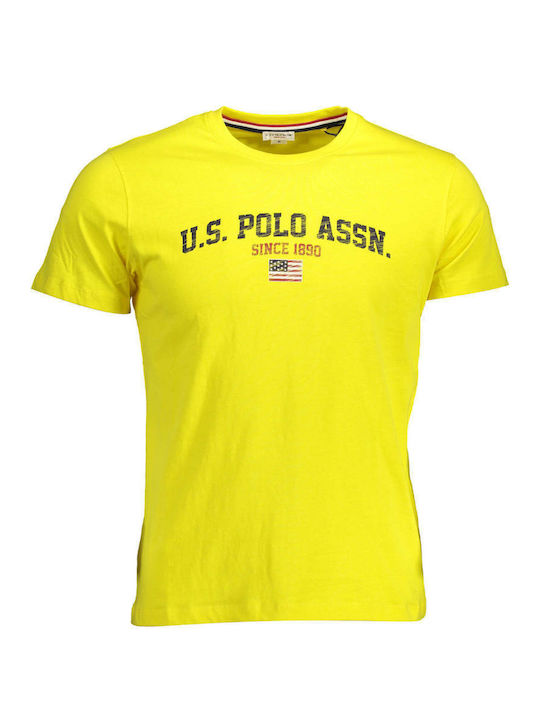 U.S. Polo Assn. Herren T-Shirt Kurzarm Gelb