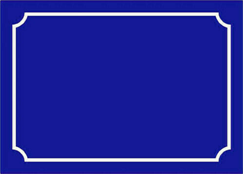 Infosign Πινακίδα Οδού σε Μπλε Χρώμα 10cm 16614