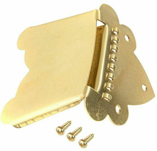 Gewa Bouzouki & Mandolin Tailpiece Tailpiece in Gold Color Antique Burnished