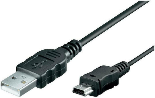 USB 2.0 Kabel USB-A-Stecker - Mini-USB-A-Stecker Schwarz 1m 40-01036