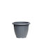 Viomes Terracotta Pot Plastic Titanium grey 32x32x26cm.
