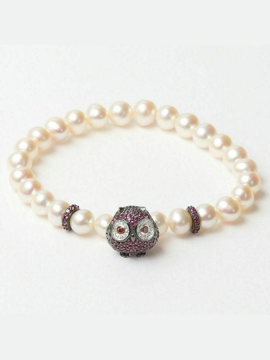 Lancaster Italia Bracelet made of Silver with Pearls