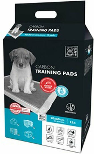 M-Pets Carbon Επιδαπέδια Πάνα Σκύλου 90x90cm 15τμχ