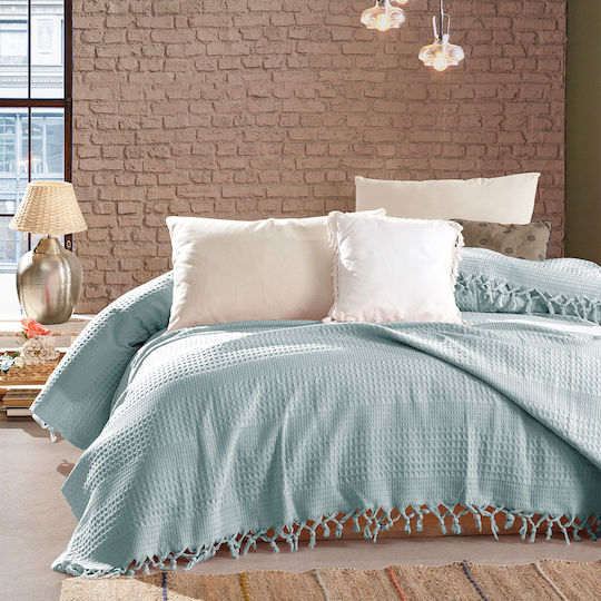 Dimcol Dobby Pique Blanket Super King 220x240cm Mint