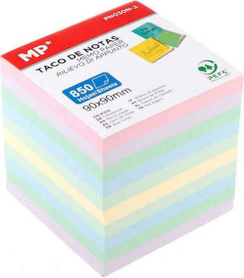 MP Notes Pad Cube 850 Sheets Multicolour 9x9cm