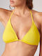 Blu4u Padded Triangle Bikini Top Yellow