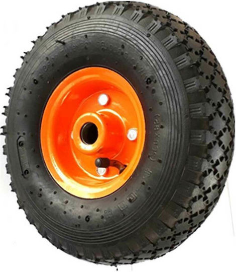 300-4 Roată Pneumatică pentru Cărucior Gonflabilă cu Jantă Metalică 200x85mm