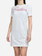 Versace Sommer Mini T-Shirt Kleid Weiß