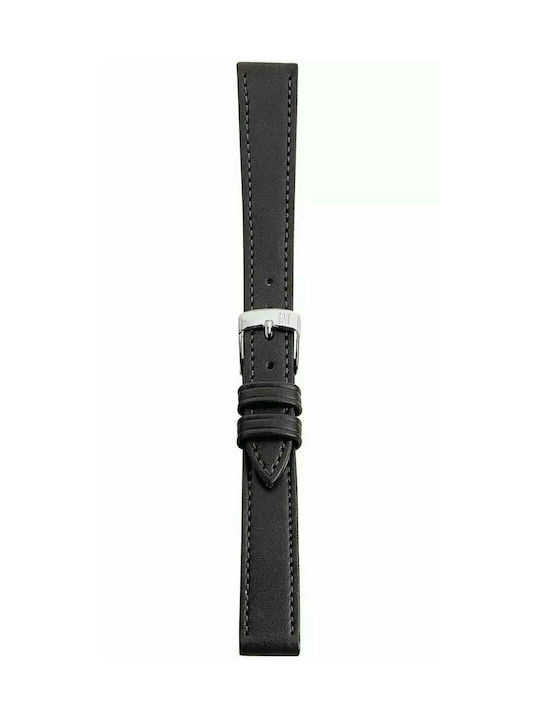 Point Leather Strap Black 14mm