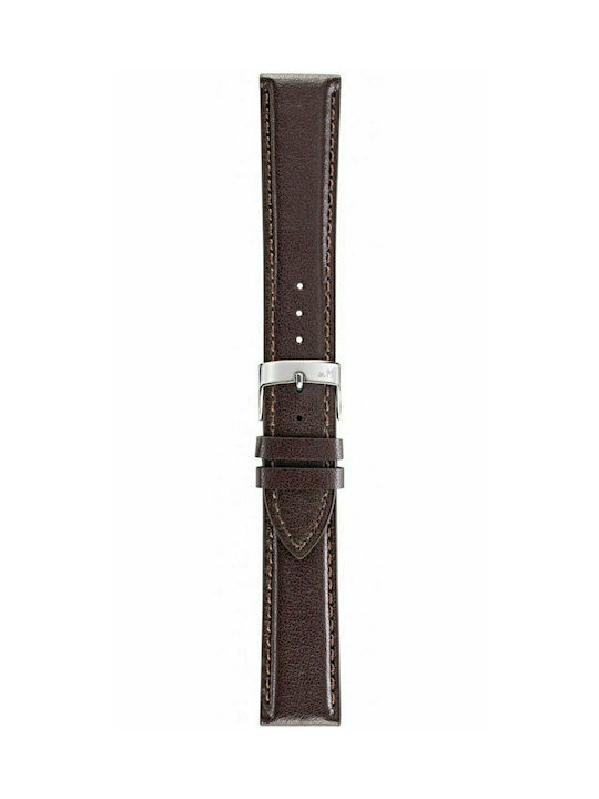 Naxos Save Leather Strap Brown 18mm