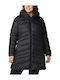 Autumn Park Women's for Hiking Long Puffer Jacket for Winter with Hood Black